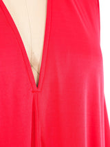 Halston IV Fuschia Jersey Caftan Dress arcadeshops.com