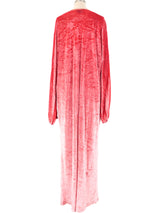 Bill Tice Pink Velvet Caftan Dress arcadeshops.com