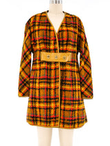Bonnie Cashin Belted Tweed Wool Coat Outerwear arcadeshops.com