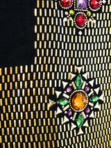 St. John Jewel Accented Cross Motif Dress Dress arcadeshops.com