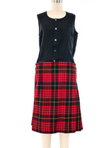 Comme des Garcons Plaid Kilt Dress Dress arcadeshops.com