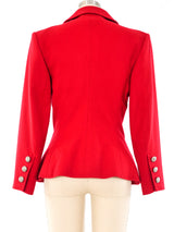Yves Saint Laurent Red Wool Jacket Jacket arcadeshops.com