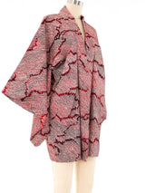 Ombre Plum Shibori Printed Kimono Jacket arcadeshops.com