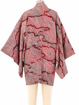 Ombre Plum Shibori Printed Kimono Jacket arcadeshops.com