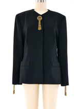 Genny Black Tassel Jacket Jacket arcadeshops.com