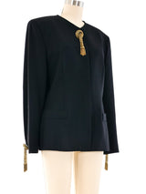 Genny Black Tassel Jacket Jacket arcadeshops.com