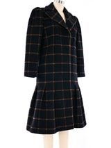 Galanos Windowpane Wool Coat Outerwear arcadeshops.com