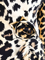 Thierry Mugler Leopard Printed Silk Jacket Jacket arcadeshops.com