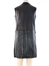 Pierre Cardin Lace Up Leather Mini Dress Dress arcadeshops.com