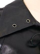 Pierre Cardin Lace Up Leather Mini Dress Dress arcadeshops.com