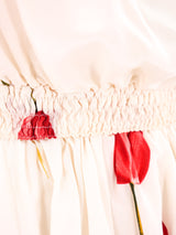 Valentino Tulip Printed Silk Skirt Ensemble Suit arcadeshops.com