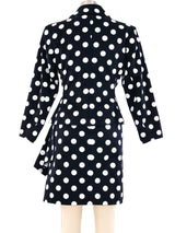 1990 Yves Saint Laurent Polka Dot Skirt Suit Suit arcadeshops.com