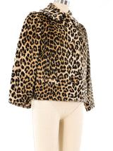 1960's Faux Leopard Fur Jacket Jacket arcadeshops.com
