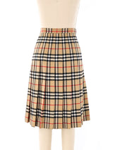 Burberry Pleated Plaid Skirt Bottom arcadeshops.com