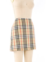 Burberry Plaid Printed Mini Skirt Bottom arcadeshops.com