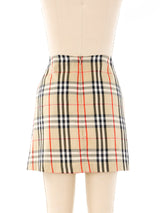 Burberry Plaid Printed Mini Skirt Bottom arcadeshops.com
