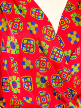 Yves Saint Laurent Printed Silk Wrap Dress Dress arcadeshops.com