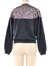 1950’s Sequin Accented Cashmere Cardigan Top arcadeshops.com