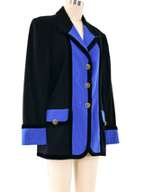 Escada Sapphire Colorblock Jacket Jacket arcadeshops.com