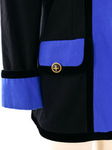 Escada Sapphire Colorblock Jacket Jacket arcadeshops.com