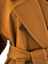 Yves Saint Laurent Belted Wool Coat Outerwear arcadeshops.com