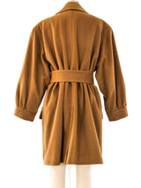 Yves Saint Laurent Belted Wool Coat Outerwear arcadeshops.com