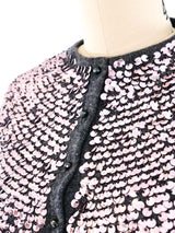 1950’s Sequin Accented Cashmere Cardigan Top arcadeshops.com