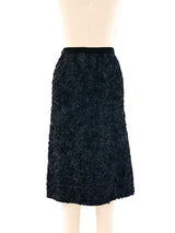 Adolfo Rosette Midi Skirt Bottom arcadeshops.com