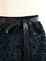 Adolfo Rosette Midi Skirt Bottom arcadeshops.com