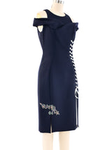 Christian Dior Lace Up Dress Dress arcadeshops.com