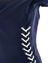 Christian Dior Lace Up Dress Dress arcadeshops.com