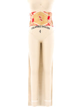 Metallic Floral Kimono Obi Belt Accessory arcadeshops.com