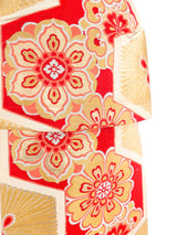 Metallic Floral Kimono Obi Belt Accessory arcadeshops.com