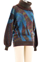 Ungaro Abstract Wool Sweater Top arcadeshops.com