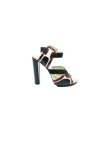 Balenciaga Heeled Colorblock Sandal, 39 Accessory arcadeshops.com