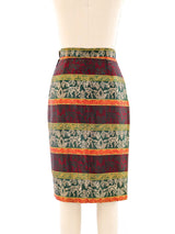 Tribal Pattern Midi Skirt Bottom arcadeshops.com