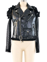 Comme Des Garcons Noir Mesh Biker Jacket Jacket arcadeshops.com