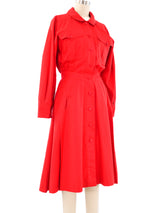Karl Lagerfeld Red Shirt Dress Dress arcadeshops.com