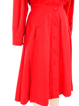 Karl Lagerfeld Red Shirt Dress Dress arcadeshops.com