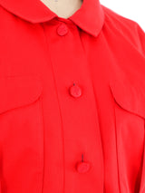 Karl Lagerfeld Red Shirt Dress Dress arcadeshops.com