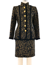 Yves Saint Laurent Brocade Skirt Suit Suit arcadeshops.com