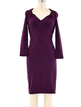 Gucci Plum Knit Bodycon Dress Dress arcadeshops.com