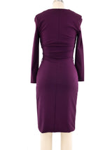 Gucci Plum Knit Bodycon Dress Dress arcadeshops.com