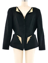 Thierry Mugler Hardware Accented Architectural Jacket Jacket arcadeshops.com