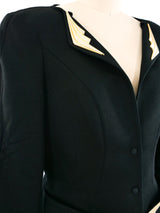 Thierry Mugler Hardware Accented Architectural Jacket Jacket arcadeshops.com