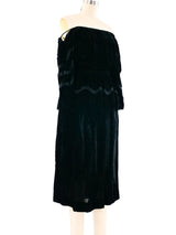 Christian Dior Velvet Skirt Ensemble Suit arcadeshops.com