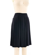 Chanel Pleated Silk Skirt Bottom arcadeshops.com