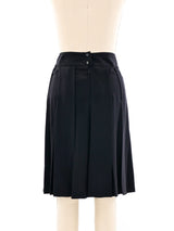 Chanel Pleated Silk Skirt Bottom arcadeshops.com