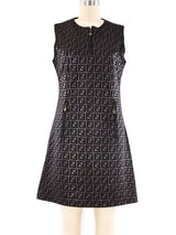 Fendi Monogram Jacquard Mini Dress Dress arcadeshops.com