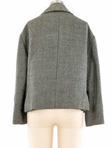 1960’s Christian Dior Cropped Houndstooth Jacket Jacket arcadeshops.com